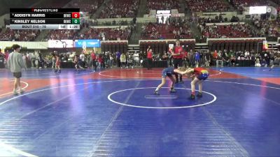 78 lbs 1st Place Match - Addisyn Harris, Helena Wrestling Club vs Kinsley Nelson, Conrad Wrestling Club