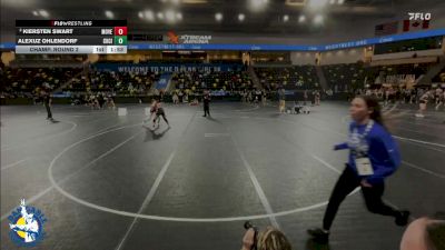 115 lbs Champ. Round 2 - Alexuz Ohlendorf, Charles City vs Kiersten Swart, Mount Vernon