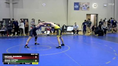 157 lbs Cons. Round 1 - Isaiah Castro, Emmanuel College vs Michael Shannon, Southeastern