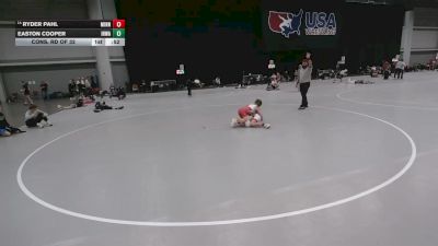 92 lbs Cons. Rd Of 32 - Ryder Pahl, Minnesota vs Easton Cooper, Iron Hawk Wrestling Academy