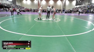 155 lbs Quarterfinal - Wylie Smith, Odessa vs Lola Harbaugh, Har-Ber High School