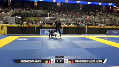 Arthur Yoshiaki Barreto Aratani vs Maddex Sloan Villalvazo 2025 Pan Kids Jiu-Jitsu IBJJF Championship