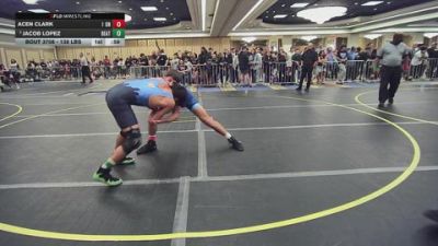 138 lbs Round Of 256 - Acen Clark, 1 On 1 Fight Academy vs Jacob Lopez, Beat The Streets Oxnard