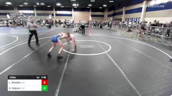 120 lbs Semifinal - Larry Rhodes, Pikes Peak Warriors vs Aj Hague, Bear Cave WC