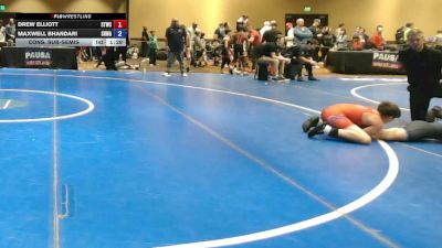 92 lbs Cons. Sub-semis - Drew Elliott, Shore Thing Wrestling Club vs Maxwell Bhandari, South Hills Wrestling Academy