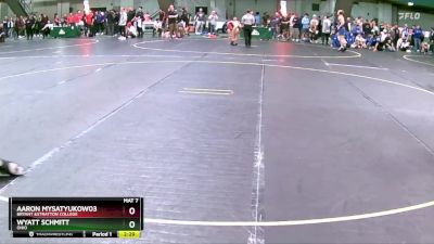 285 lbs Cons. Round 2 - Aaron Mysatyukow03, Bryant &Stratton College vs Wyatt Schmitt, Ohio