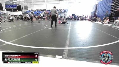 105 lbs Round 2 (4 Team) - Peyton Obrecht, Missouri Outlaws vs Sylas Weichert, East Kansas Eagles Gold