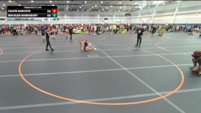90 lbs Quarterfinal - Macklen Marksbury, Unattached vs Calvin Babcock, Unattached