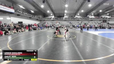 65 lbs Quarterfinal - Oakley Reed, Proving Grounds Wrestling-A  vs Lennox Shoulders, Bonhomme Wrestling-AAA 