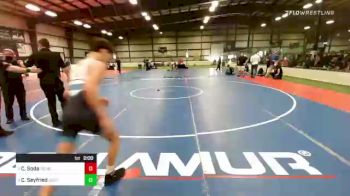 120 lbs Semifinal - Cameron Soda, Doughboy vs Caleb Seyfried, Southside Wrestling Club