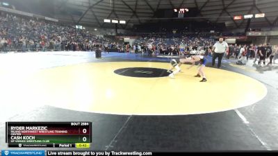 97 lbs Champ. Round 2 - Cash Koch, UP Vikings Wrestling Club vs Ryder Markezic, Inland Northwest Wrestling Training Center