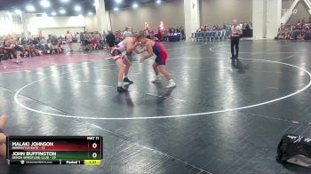 165 lbs Round 3 (10 Team) - John Buffington, Genoa Wrestling Club vs Malaki Johnson, Hawkstyle Elite