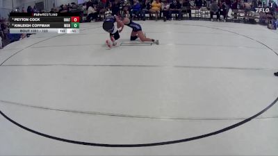 123 lbs 5th Place Match - Peyton Cock, Mccook vs Kinleigh Coffman, Kearney Girls