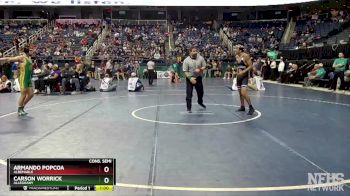 1A 132 lbs Cons. Semi - Armando Popcoa, Albemarle vs Carson Worrick, Alleghany