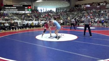 6A 155 lbs Semifinal - Kaylie Owens, CABOT HIGH SCHOOL vs Lola Harbaugh, Har-Ber