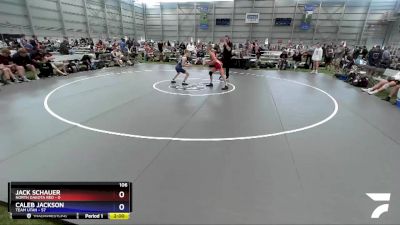 106 lbs Quarters & 1st Wb (16 Team) - Jack Schauer, North Dakota Red vs Caleb Jackson, Team Utah