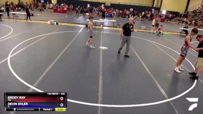125 lbs Round 5 - Brody Ray, MN vs Devin Ehler, IL