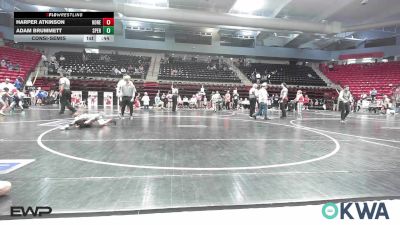 55 lbs Consolation - Harper Atkinson, Honey Badgers Wrestling Club vs Adam Brummett, Sperry Wrestling Club