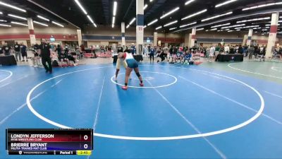 170 lbs Cons. Semi - Londyn Jefferson, Ryse Wrestling Club vs Brierre Bryant, Militia Trained Mat Club