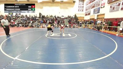 106 lbs Round Of 32 - Cameron Getz, Foran vs Brendan Cohen, Daniel Hand
