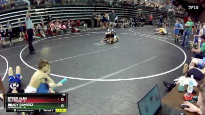 85 lbs Round 3 (6 Team) - Brady Ramirez, Indiana Blue vs Ryker Alba, Team Oregon