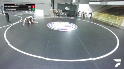 Champ. Round 2 - Mateo Sanchez, Community Youth Center - Concord Campus Wrestling vs Evan Velez, Brawley Wrestling Academy