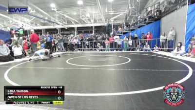 49 lbs Semifinal - Owen De Los Reyes, WTC vs Ezra Taussig, GHWC