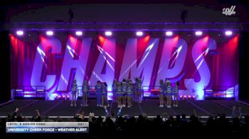 University Cheer Force - Weather Alert [2025 L5 Senior Coed Day 1] 2025 CHAMPS Grand Nationals