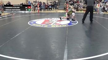 110 lbs Champ. Round 2 - Kameron Ackland, Unattached vs Brekan Vortherms, Worthington Trojans
