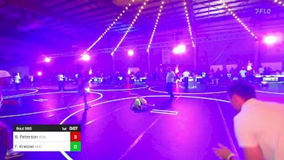 40 lbs 5th Place - Brynn Peterson, Athlos Wrestling vs Farron Kretzer, Mac WC