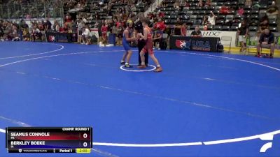 98 lbs Champ. Round 1 - Seamus Connole, PA vs Berkley Boeke, IA