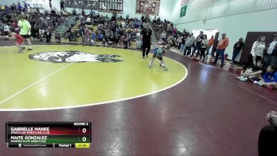 72-75 lbs Round 2 - Maite Gonzalez, Warden Elite Wrestling vs Gabrielle Manke, Steelclaw Wrestling Club