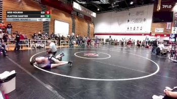 144 lbs Cons. Round 3 - Clayton Sawyer, Mountain View vs Wes Holman, Glenrock