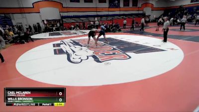 184 lbs Quarterfinal - Cael Mclaren, Cornell College vs Wills Bronson, John Carroll University