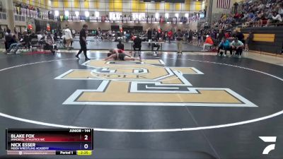 144 lbs Quarterfinal - Blake Fox, Immortal Athletics WC vs Nick Esser, Moen Wrestling Academy