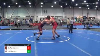 285 lbs Consolation - Brendan Furman, Cornell vs John Borst, Virginia Tech