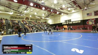 140 lbs Semifinal - Jocelin Gonzalez, Victor Valley vs Isabella Ramirez, Granite Hills