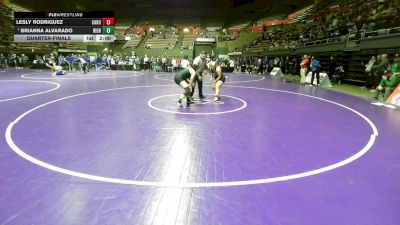 190 lbs Quarterfinal - Lesly Rodriguez, Caruthers vs Brianna Alvarado, Highland (Bakersfield)