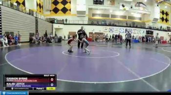 53 lbs Cons. Round 2 - Gannon Byrns, Maurer Coughlin Wrestling Club vs Kaleb Leitch, Midwest Xtreme Wrestling