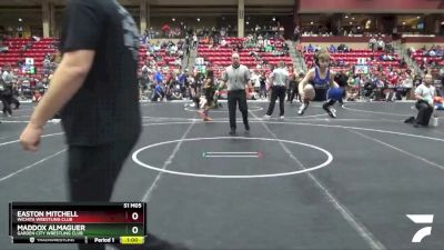 70 lbs Cons. Round 2 - Maddox Almaguer, Garden City Wrestling Club vs Easton Mitchell, Wichita Wrestling Club