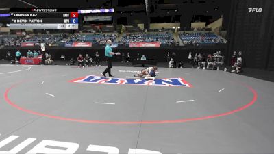 131 lbs 7th Place Match - 8 Devin Patton, William Penn vs Larissa Kaz, Hastings