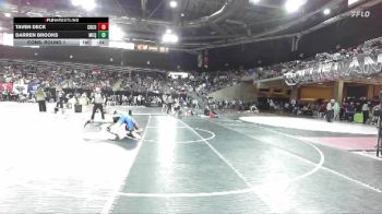 150 lbs Cons. Round 1 - Taven Deck, Crook County vs Darren Brooks, McQueen Nevada