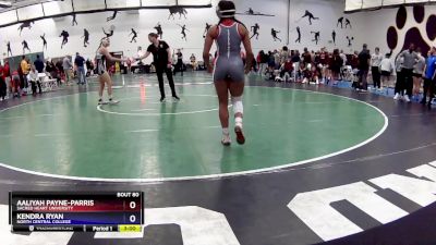 110 lbs Champ. Round 2 - Kendra Ryan, North Central College vs Aaliyah Payne-Parris, Sacred Heart University