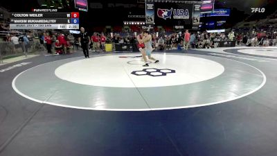 150 lbs Cons. Quarters - Colton Weiler, WI vs Maksim Mukhamedaliyev, IL
