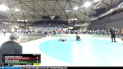 39-41 lbs Cons. Round 1 - Jackson Aguila, Franklin Pierce Cardinal Wrestling Club vs Kyson Veach, Kitsap Ironman Wrestling Club