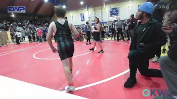 90 lbs Quarterfinal - Cristian Monroy, Tulsa Blue T Panthers vs Able Jones, Mannford Pirate Youth Wrestling