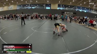 64 lbs Round 3 (6 Team) - Brock Taylor, Quest vs John Cambra, Mat Assassins Red