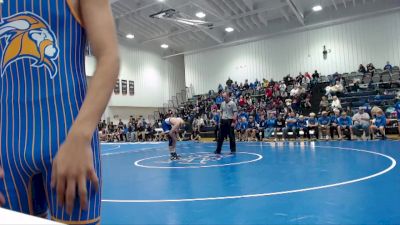 126 lbs Quarterfinals (8 Team) - Caden Alspaugh, Vancleave High School vs Jesus Lopez, North Pontotoc High School