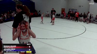 50 lbs Round 1 (6 Team) - Reagan Graser, Nebraska Red Girls vs Aryanna Bean, Team Iowa Girls