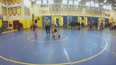 120 lbs Quarterfinal - Jessie Griffin, Bell Creek Academy vs Ava Burns, Fort Myers Wrestling Club